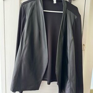 Leather blazer